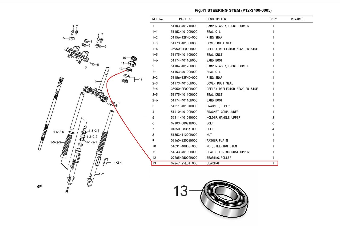 Bearing Haojue NK150